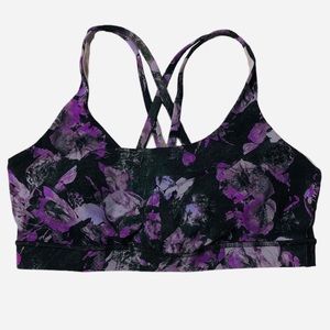 lululemon athletica Purple Floral Sports Bra